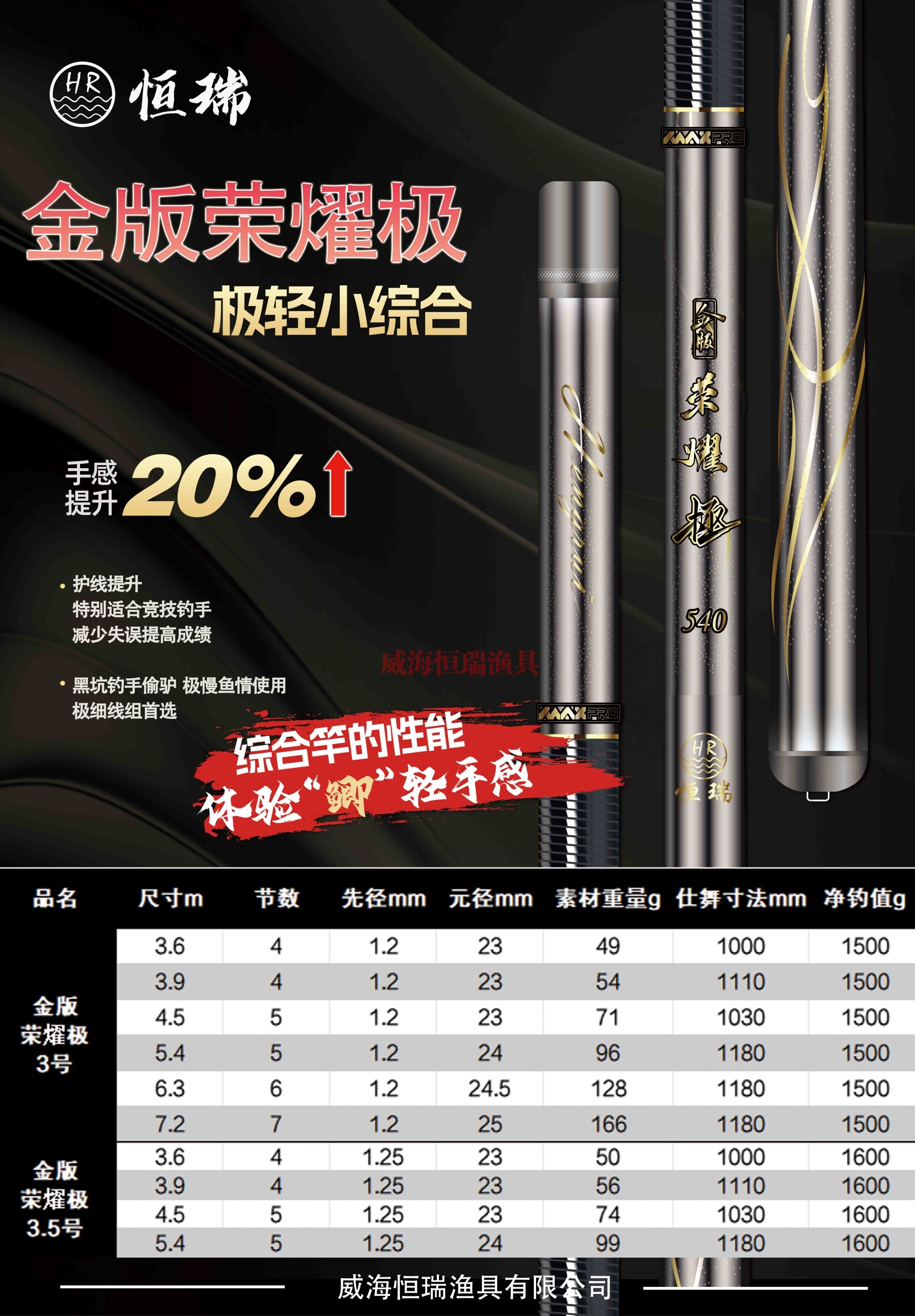 金版荣燿极3号 3.5号